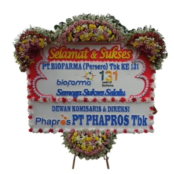 Papan Bunga HUT Perusahaan Merah Putih