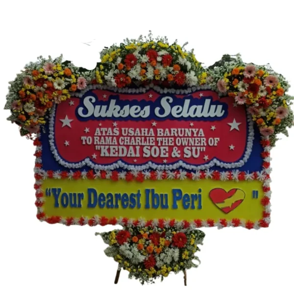Papan Bunga Sukses Selalu Usaha Baru